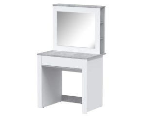 СТОЛ ТУАЛЕТНЫЙ QZ-СТ1 (БЕЛЫЙ ПЛАТИНУМ/ БЕТОН) Ш800 В1400 Г550