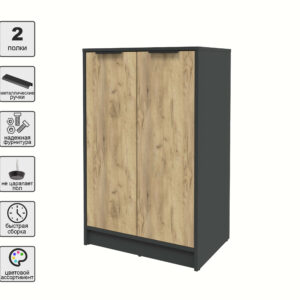 ТУМБА КТ-Т64 (АНТРАЦИТ ЛДСП/ ДУБ ЗОЛОТОЙ ЛДСП) Ш636 В1020 Г451