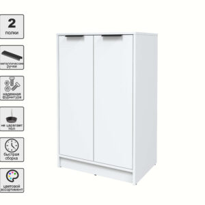 ТУМБА КТ-Т64 (БЕЛЫЙ ЛДСП/ БЕЛЫЙ ПЛАТИНУМ ЛДСП) Ш636 В1020 Г451