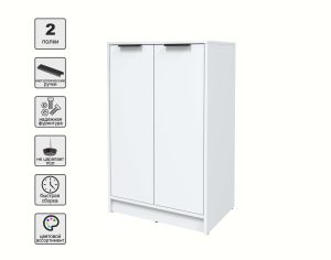 ТУМБА КТ-Т64 (БЕЛЫЙ ЛДСП/ БЕЛЫЙ ПЛАТИНУМ ЛДСП) Ш636 В1020 Г451