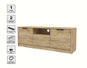 ТУМБА КТ-ТВ3-50 (ДУБ ЗОЛОТОЙ ЛДСП/ ДУБ ЗОЛОТОЙ ЛДСП) Ш1360 В495 Г355