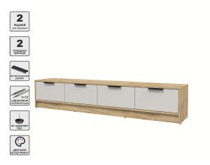 ТУМБА КТ-ТВ4-35 (ДУБ ЗОЛОТОЙ ЛДСП/ ПЕРСИДСКИЙ ЖЕМЧУГ ЛДСП) Ш1800 В348 Г355