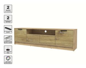 ТУМБА КТ-ТВ4-50 (ДУБ ЗОЛОТОЙ ЛДСП/ ДУБ НОКС ЛДСП) Ш1800 В495 Г355