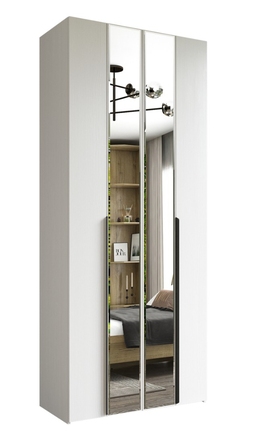 ШКАФ СЕРИИ ЛАЙН ЛН-2D.560.04(1Z/1Z), БОДЕГА БЕЛЫЙ