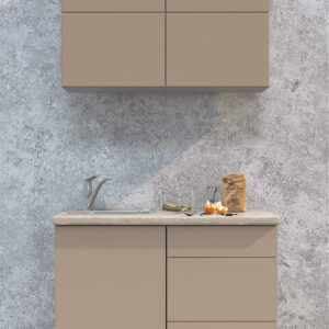 ГОТОВАЯ КУХНЯ МАТТЕ SOFT-TOUCH 1,0А (ЛУНА/ ЛУНА)