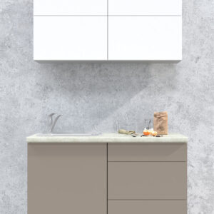 ГОТОВАЯ КУХНЯ МАТТЕ SOFT-TOUCH 1,2А (БЕЛЫЙ/ ЛУНА)