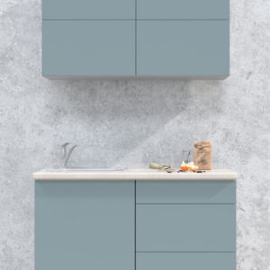 ГОТОВАЯ КУХНЯ МАТТЕ SOFT-TOUCH 1,2А (ОКЕАН/ ОКЕАН)