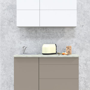 ГОТОВАЯ КУХНЯ МАТТЕ SOFT-TOUCH 1,3А (БЕЛЫЙ/ ЛУНА)