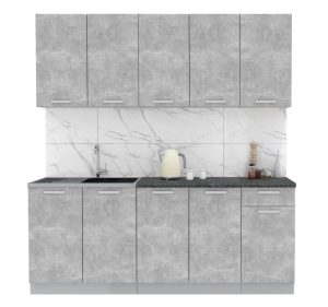 ГОТОВАЯ КУХНЯ ЛАЙТ 2,0 (БЕТОН/ БЕТОН)