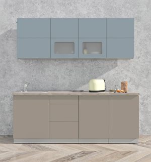 ГОТОВАЯ КУХНЯ МАТТЕ SOFT-TOUCH 2,1А (ОКЕАН/ ЛУНА)