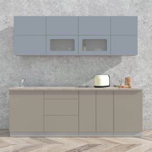 ГОТОВАЯ КУХНЯ МАТТЕ SOFT-TOUCH 2,3А (ОКЕАН/ ЛУНА)