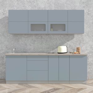 ГОТОВАЯ КУХНЯ МАТТЕ SOFT-TOUCH 2,3А (ОКЕАН/ ОКЕАН)