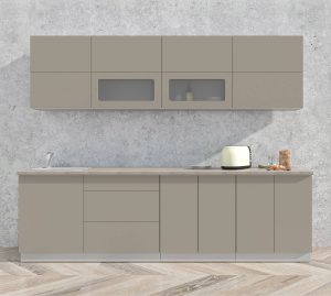 ГОТОВАЯ КУХНЯ МАТТЕ SOFT-TOUCH 2,7А (ЛУНА/ ЛУНА)