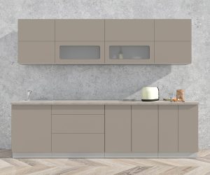 ГОТОВАЯ КУХНЯ МАТТЕ SOFT-TOUCH 2,8А (ЛУНА/ ЛУНА)