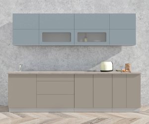 ГОТОВАЯ КУХНЯ МАТТЕ SOFT-TOUCH 2,8А (ОКЕАН/ ЛУНА)