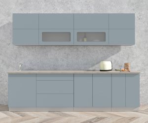 ГОТОВАЯ КУХНЯ МАТТЕ SOFT-TOUCH 2,8А (ОКЕАН/ ОКЕАН)