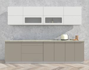 ГОТОВАЯ КУХНЯ МАТТЕ SOFT-TOUCH 2,9А (БЕЛЫЙ/ ЛУНА)