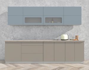 ГОТОВАЯ КУХНЯ МАТТЕ SOFT-TOUCH 2,9А (ОКЕАН/ ЛУНА)