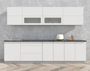 ГОТОВАЯ КУХНЯ МАТТЕ SOFT-TOUCH 3,0А (БЕЛЫЙ/ БЕЛЫЙ)