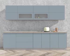 ГОТОВАЯ КУХНЯ МАТТЕ SOFT-TOUCH 3,0А (ОКЕАН/ ОКЕАН)