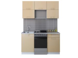 ГОТОВАЯ КУХНЯ ГЛОСС 50-15 (КАПУЧИНО/ КАПУЧИНО)