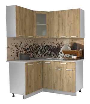 ГОТОВАЯ КУХНЯ МИЛА 1,2X1,5 (ДУБ ЗОЛОТОЙ/ ДУБ ЗОЛОТОЙ)