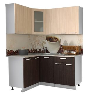 ГОТОВАЯ КУХНЯ МИЛА 1,2X1,6 (ДУБ МОЛОЧНЫЙ/ ВЕНГЕ)