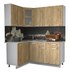 ГОТОВАЯ КУХНЯ МИЛА 1,2X1,8 (ДУБ ЗОЛОТОЙ/ ДУБ ЗОЛОТОЙ)