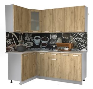 ГОТОВАЯ КУХНЯ МИЛА 1,2X2,0 (ДУБ ЗОЛОТОЙ/ ДУБ ЗОЛОТОЙ)