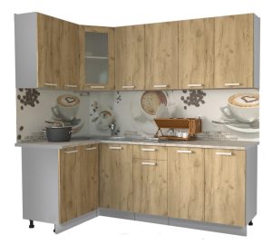 ГОТОВАЯ КУХНЯ МИЛА 1,2X2,2 (ДУБ ЗОЛОТОЙ/ ДУБ ЗОЛОТОЙ)