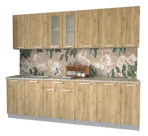 ГОТОВАЯ КУХНЯ МИЛА 2,5 (ДУБ ЗОЛОТОЙ/ ДУБ ЗОЛОТОЙ)