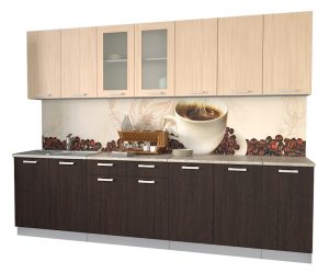 ГОТОВАЯ КУХНЯ МИЛА 2,8 (ДУБ МОЛОЧНЫЙ/ ВЕНГЕ)