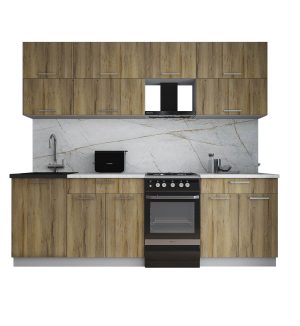 ГОТОВАЯ КУХНЯ ГЛОСС 50-24 (ДУБ ВОТАН/ ДУБ ВОТАН)