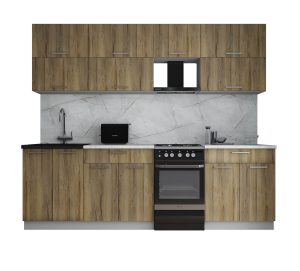ГОТОВАЯ КУХНЯ ГЛОСС 50-25 (ДУБ ВОТАН/ ДУБ ВОТАН)