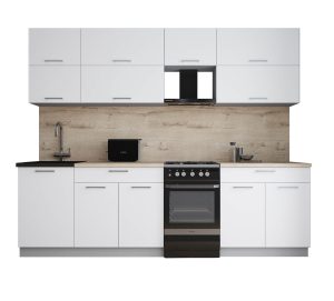 ГОТОВАЯ КУХНЯ ГЛОСС 50-26 (БЕЛЫЙ СОФТ/ БЕЛЫЙ СОФТ)