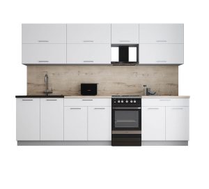 ГОТОВАЯ КУХНЯ ГЛОСС 50-29 (БЕЛЫЙ СОФТ/ БЕЛЫЙ СОФТ)