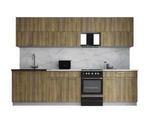 ГОТОВАЯ КУХНЯ ГЛОСС 50-29 (ДУБ ВОТАН/ ДУБ ВОТАН)