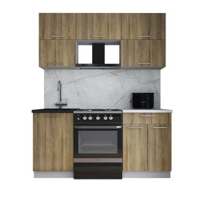 ГОТОВАЯ КУХНЯ ГЛОСС 60-17 (ДУБ ВОТАН/ ДУБ ВОТАН)