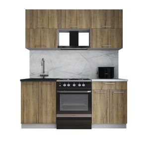 ГОТОВАЯ КУХНЯ ГЛОСС 60-18 (ДУБ ВОТАН/ ДУБ ВОТАН)