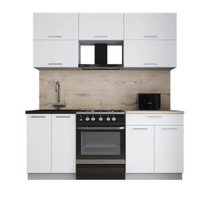 ГОТОВАЯ КУХНЯ ГЛОСС 60-19 (БЕЛЫЙ СОФТ/ БЕЛЫЙ СОФТ)