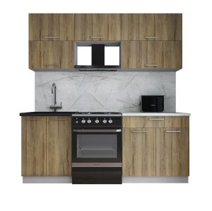 ГОТОВАЯ КУХНЯ ГЛОСС 60-20 (ДУБ ВОТАН/ ДУБ ВОТАН)