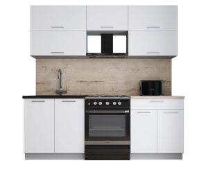 ГОТОВАЯ КУХНЯ ГЛОСС 60-21 (БЕЛЫЙ СОФТ/ БЕЛЫЙ СОФТ)