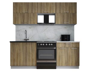 ГОТОВАЯ КУХНЯ ГЛОСС 60-21 (ДУБ ВОТАН/ ДУБ ВОТАН)