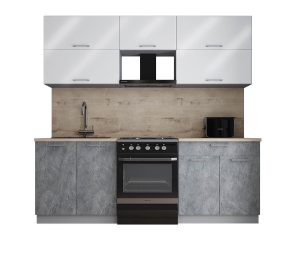 ГОТОВАЯ КУХНЯ ГЛОСС 60-22 (БЕЛЫЙ ГЛЯНЕЦ/ КЕРАМИКА)