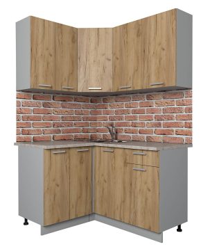 ГОТОВАЯ КУХНЯ ЛАЙТ 1,2X1,4 (ДУБ ЗОЛОТОЙ/ ДУБ ЗОЛОТОЙ)