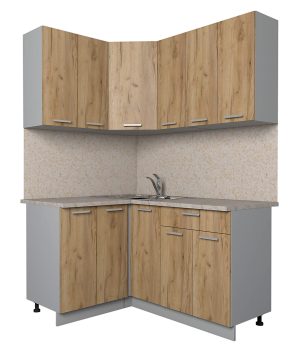 ГОТОВАЯ КУХНЯ ЛАЙТ 1,2X1,5 (ДУБ ЗОЛОТОЙ/ ДУБ ЗОЛОТОЙ)