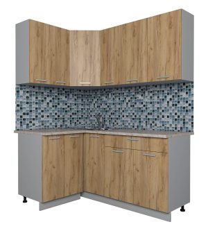 ГОТОВАЯ КУХНЯ ЛАЙТ 1,2X1,7 (ДУБ ЗОЛОТОЙ/ ДУБ ЗОЛОТОЙ)