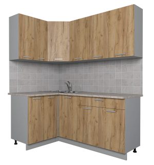 ГОТОВАЯ КУХНЯ ЛАЙТ 1,2X1,8 (ДУБ ЗОЛОТОЙ/ ДУБ ЗОЛОТОЙ)