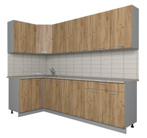 ГОТОВАЯ КУХНЯ ЛАЙТ 1,2X2,6 (ДУБ ЗОЛОТОЙ/ ДУБ ЗОЛОТОЙ)