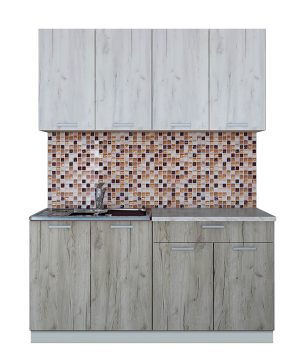 ГОТОВАЯ КУХНЯ ЛАЙТ 1,6 (ДУБ БЕЛЫЙ/ ДУБ СЕРЫЙ)